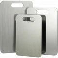 Stainless Steel Cutting Boards, 3-Piece Non-Toxic Metal Chopping Board Set, Dishwasher Safe & Warp Proof (15.3x11, 13.4x9, 11.8x
