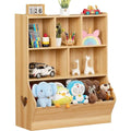 3 Tier Children Small Bookcase  7 Cubby Toy Storage Cabinet