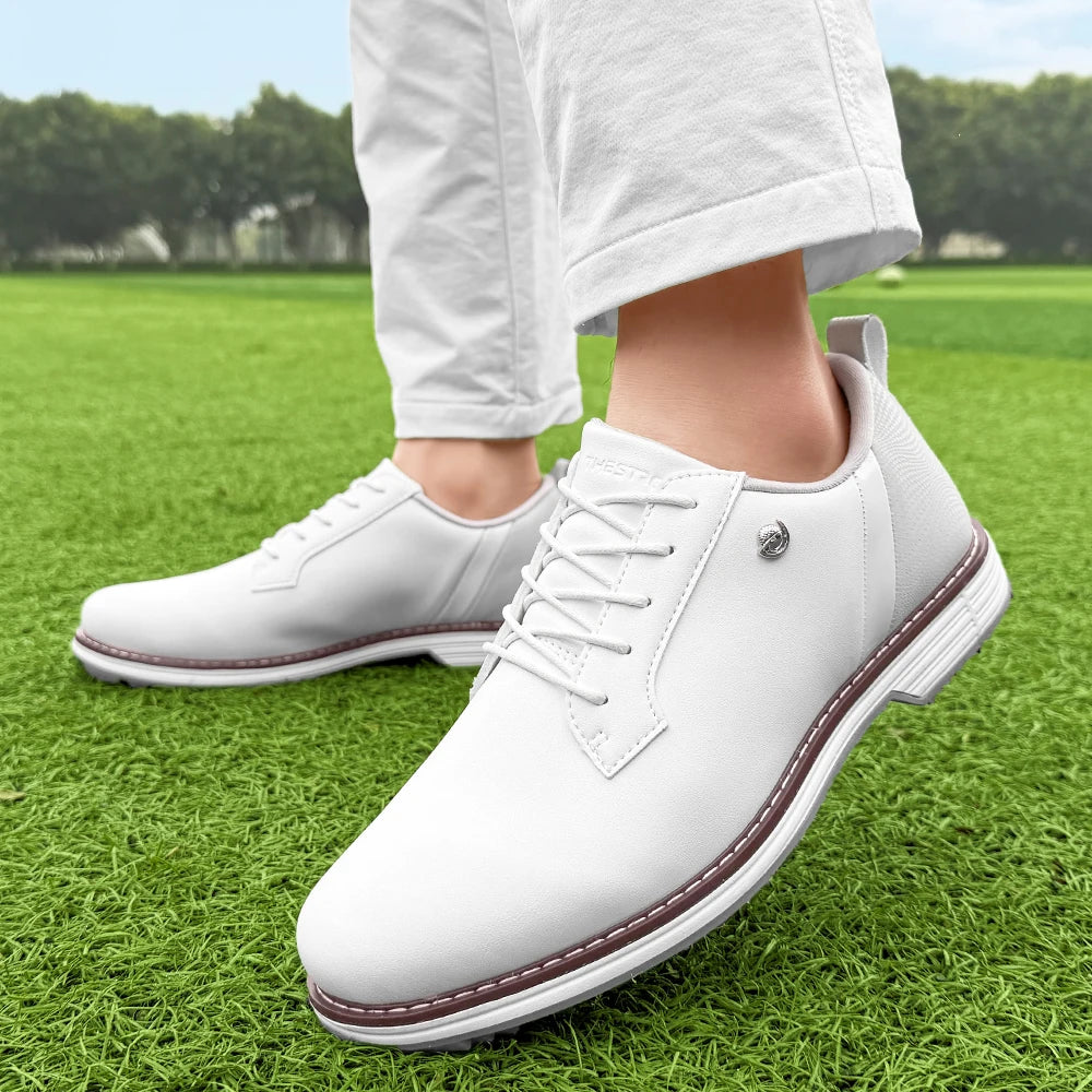 Designer Leather Sport Shoes Man Anti Slip Golf Training Shoes M