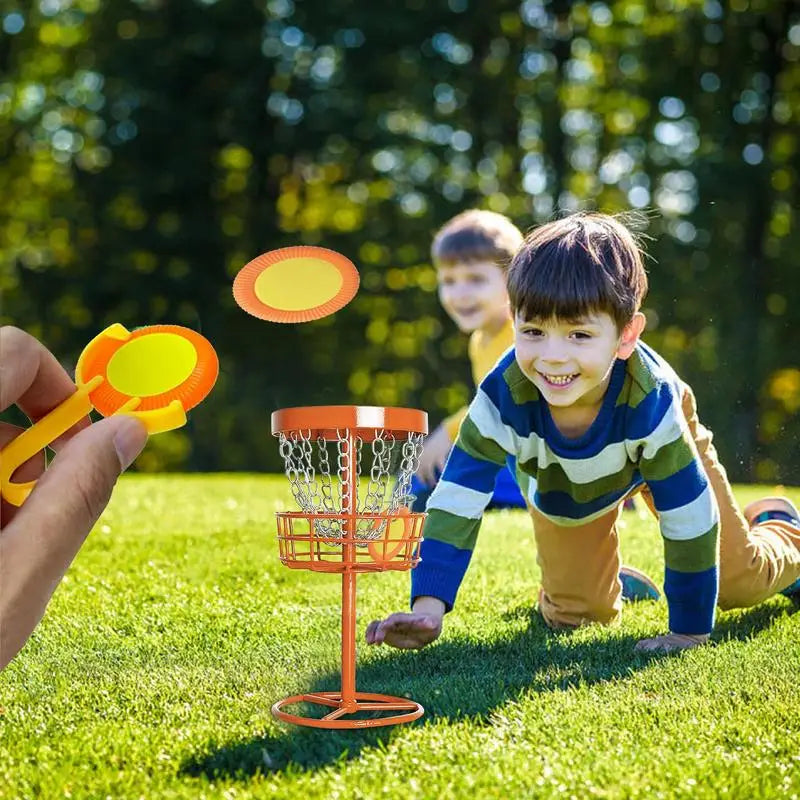 Portable Disc Golf Basket Heavy Duty Throwing Training Net