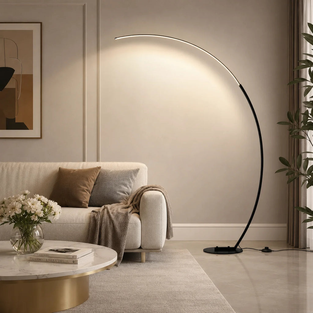 Arched Floor Lamp for Living Room Bedroom Sofa Corner Home Decor