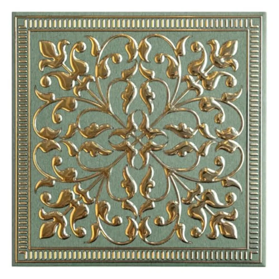 10-Pack Peel and Stick Backsplash Metal Tiles 8" x 8" Design, Water-Resistant