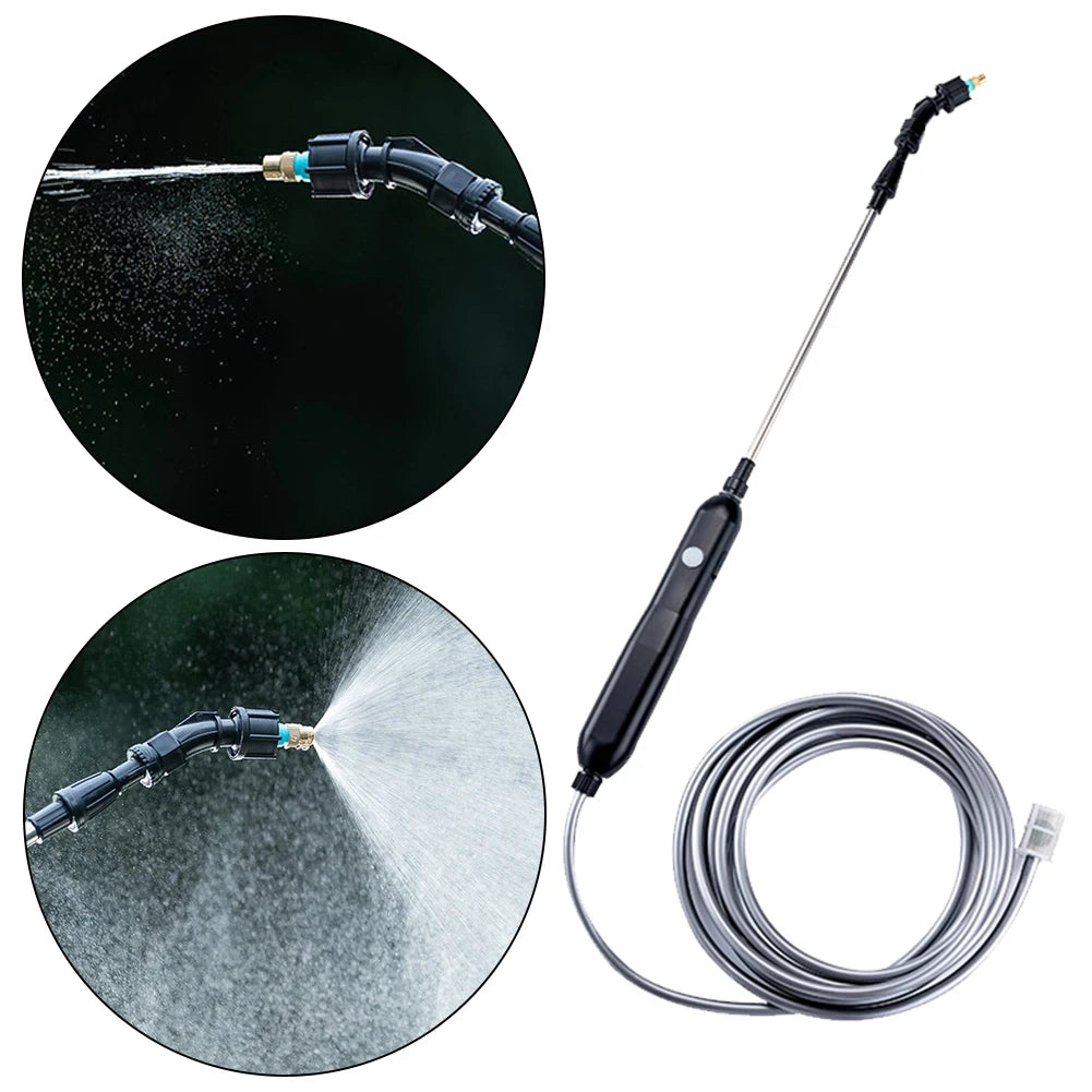 Electric Plant Sprayer ,Rechargeable with Telescopic Wand with 2 Nozzles and 2/4/6/10M Hose