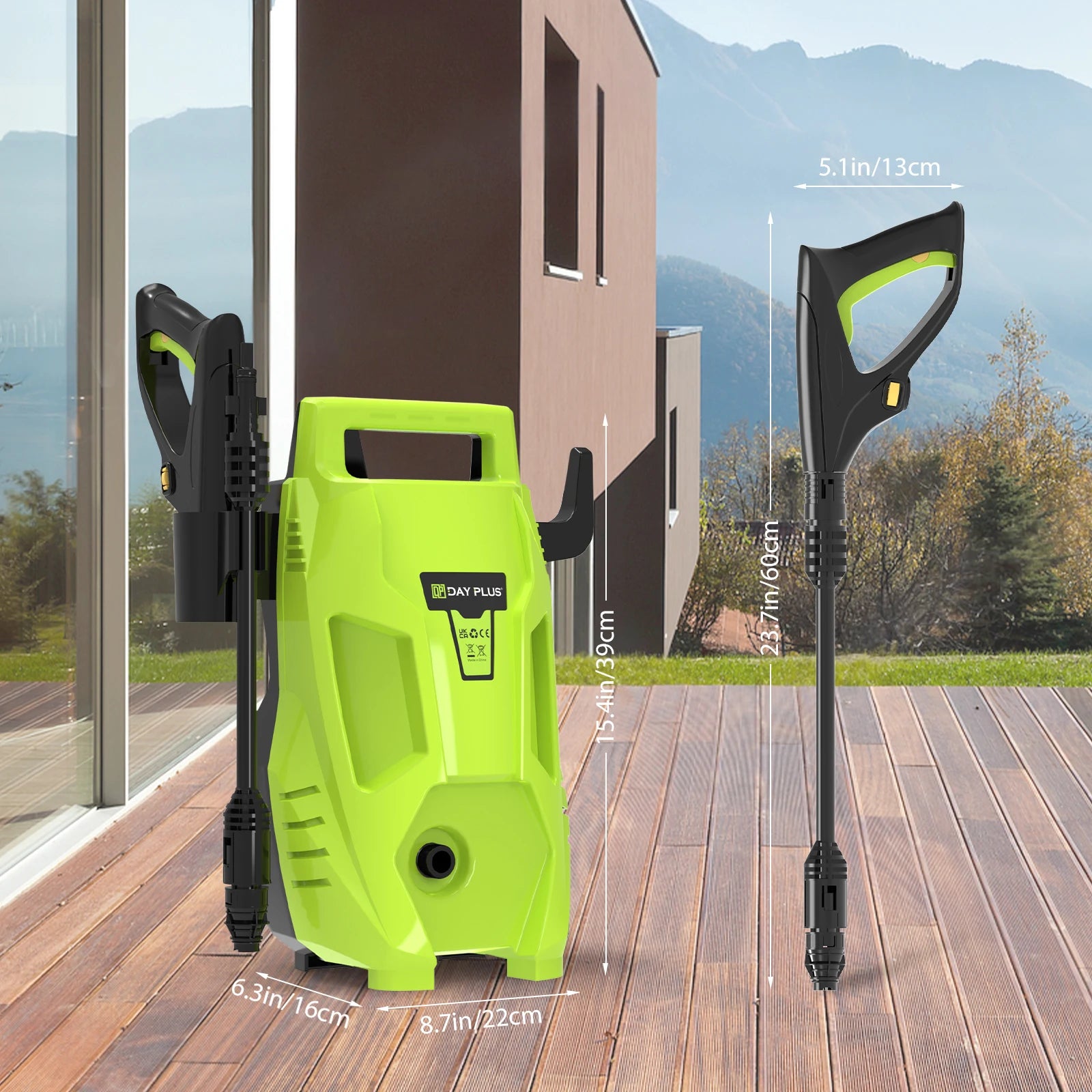 WEIRONG Home & Garden High Pressure Washer,Powerful Jet Nozzle,Portable Electric Jet Washer for Patio,Car,Driveway ,Fences,Yard