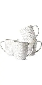 26 oz, Ceramic Bowl s 6 Inch, Set of 4, Arctic white
