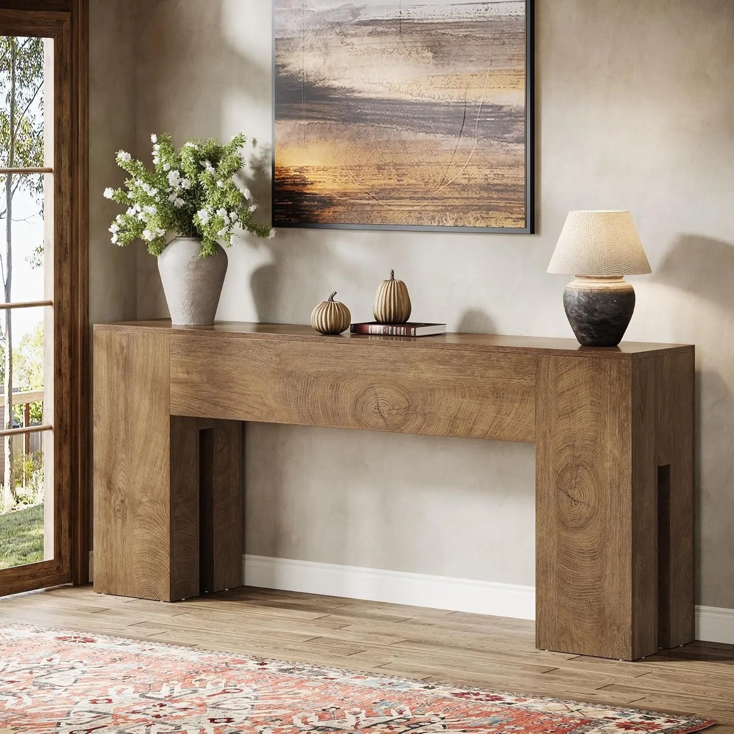 71-Inch Long Console Table for Entryway