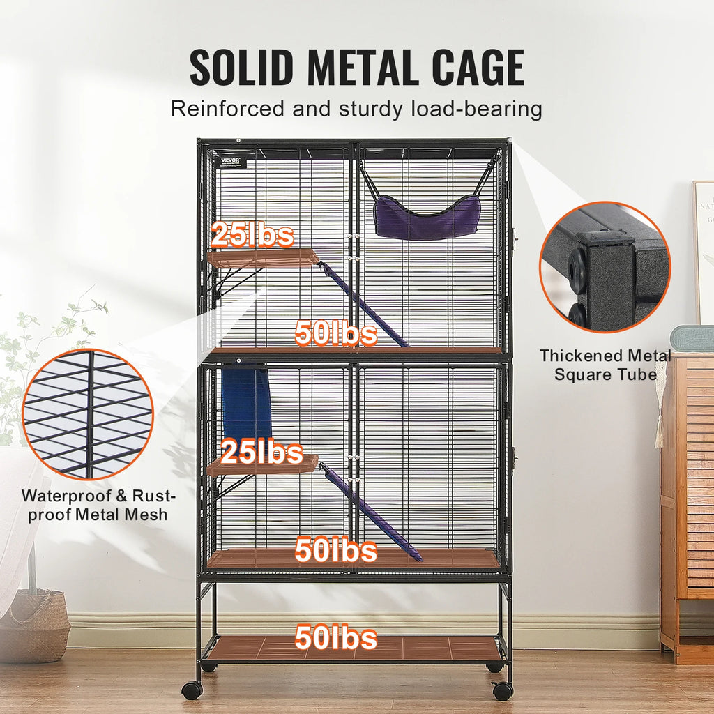 Large 4-Tier  Animal Cage for Pet Rat Hamster Guinea Chinchilla