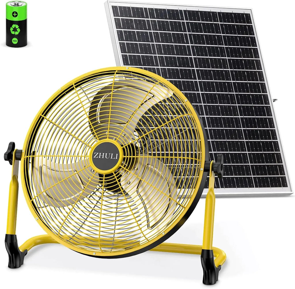 18 Solar Fan Portable Battery Operated
