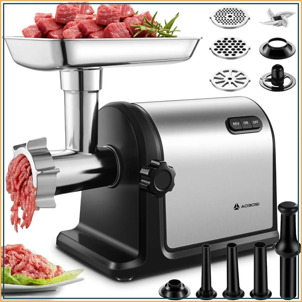 Heavy Duty Stainless Steel Meat Grinder