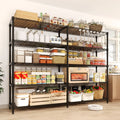 5-Tier Heavy Duty Wire Rack Shelving Unit for Garage Kitchen Storage, 15.7"D x 71"W x 70.5"H Adjustable Shelf for Basement & Pantry Room