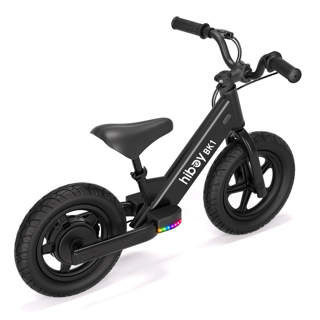 Kids Electric Balance Bike 12 Inch Tire, 5.6/9mph Speed, Adjustable Seat, 4.9 Miles Range for Ages 3-5
