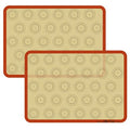 Set of 2 Non Stick Silicon Macaroon Baking Sheet