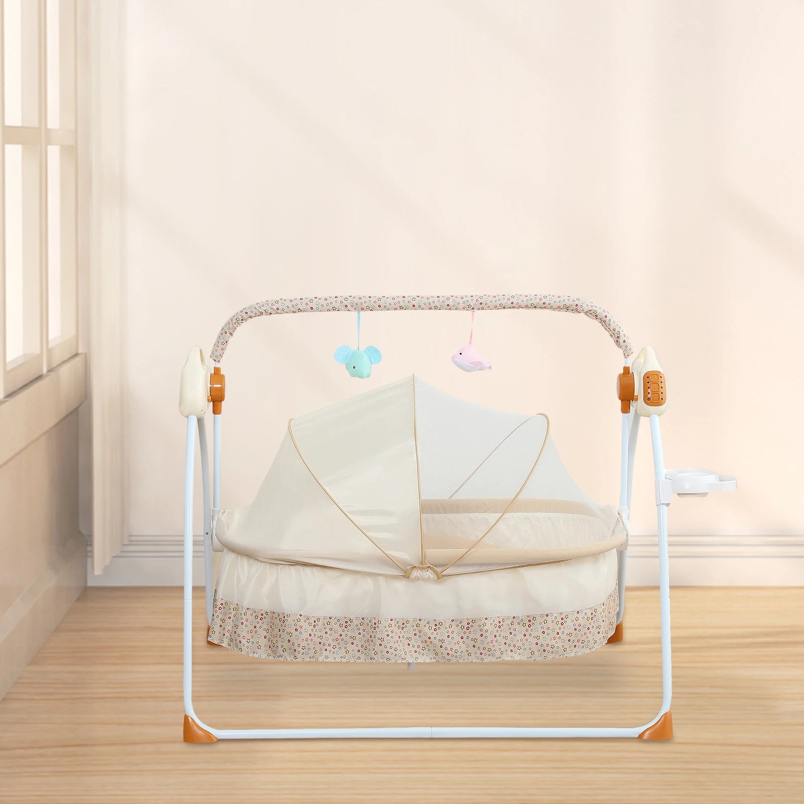 Electric Baby Cradle w/ Music Dual Control
