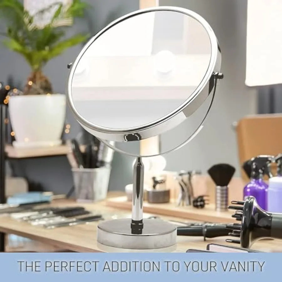 XXLarge Oversized 3X Weak Magnifying Mirror with Stand for Desk, Table, Retail Store Countertop, and Makeup Vanity - Double Sid