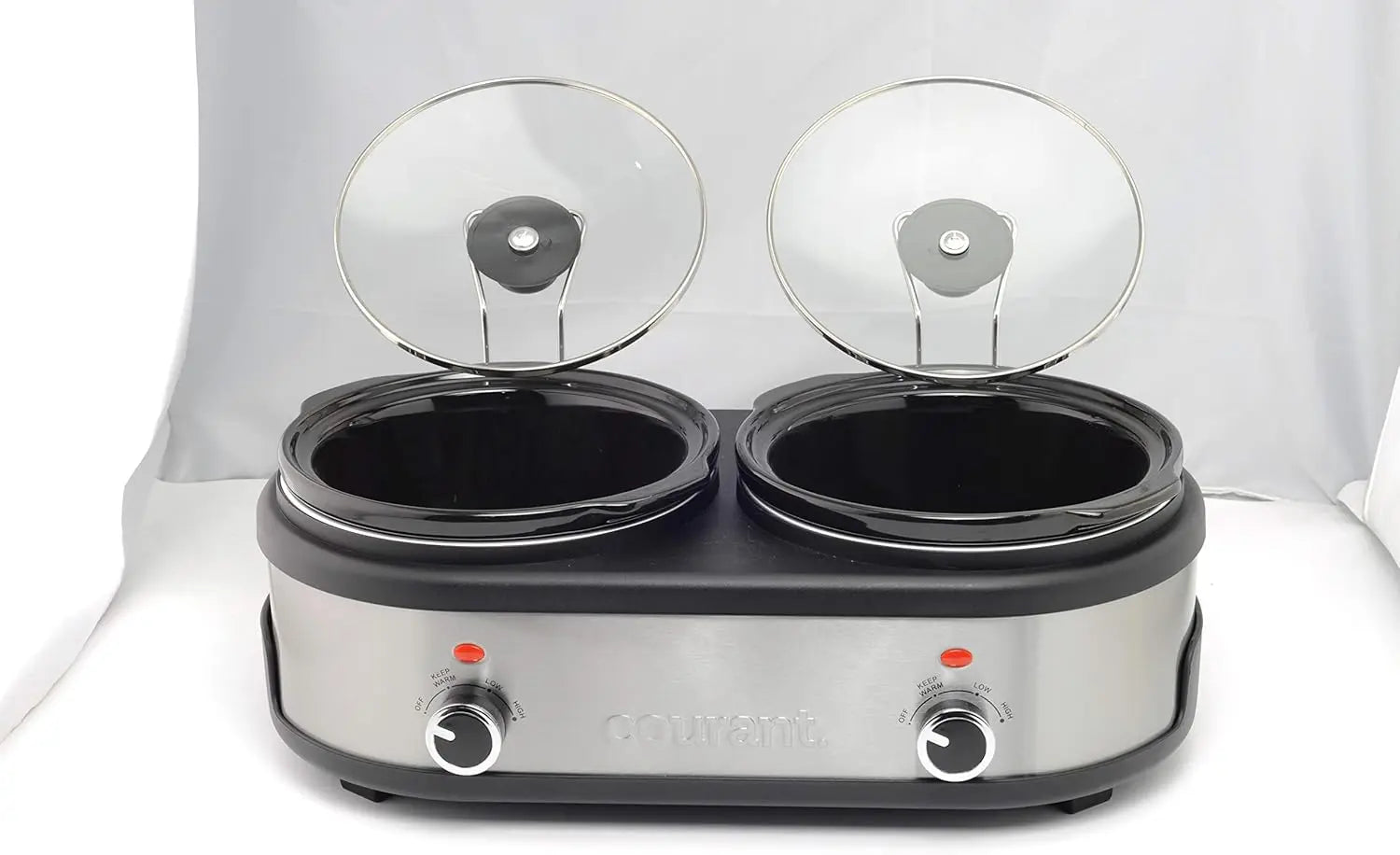 Double Slow Cooker 2.5 Quart Crock each, 5.0 Quart Total
