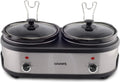 Double Slow Cooker 2.5 Quart Crock each, 5.0 Quart Total