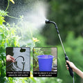 Electric Plant Sprayer ,Rechargeable with Telescopic Wand with 2 Nozzles and 2/4/6/10M Hose