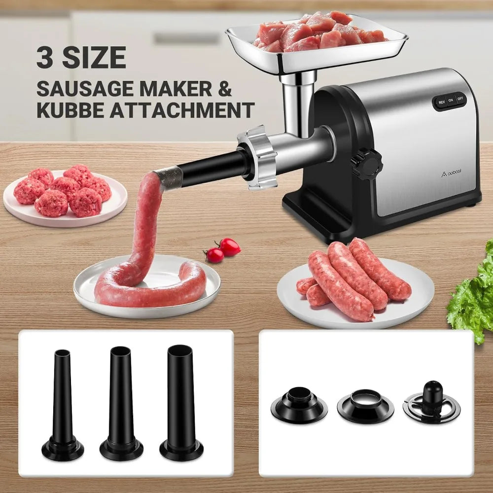 Heavy Duty Stainless Steel Meat Grinder