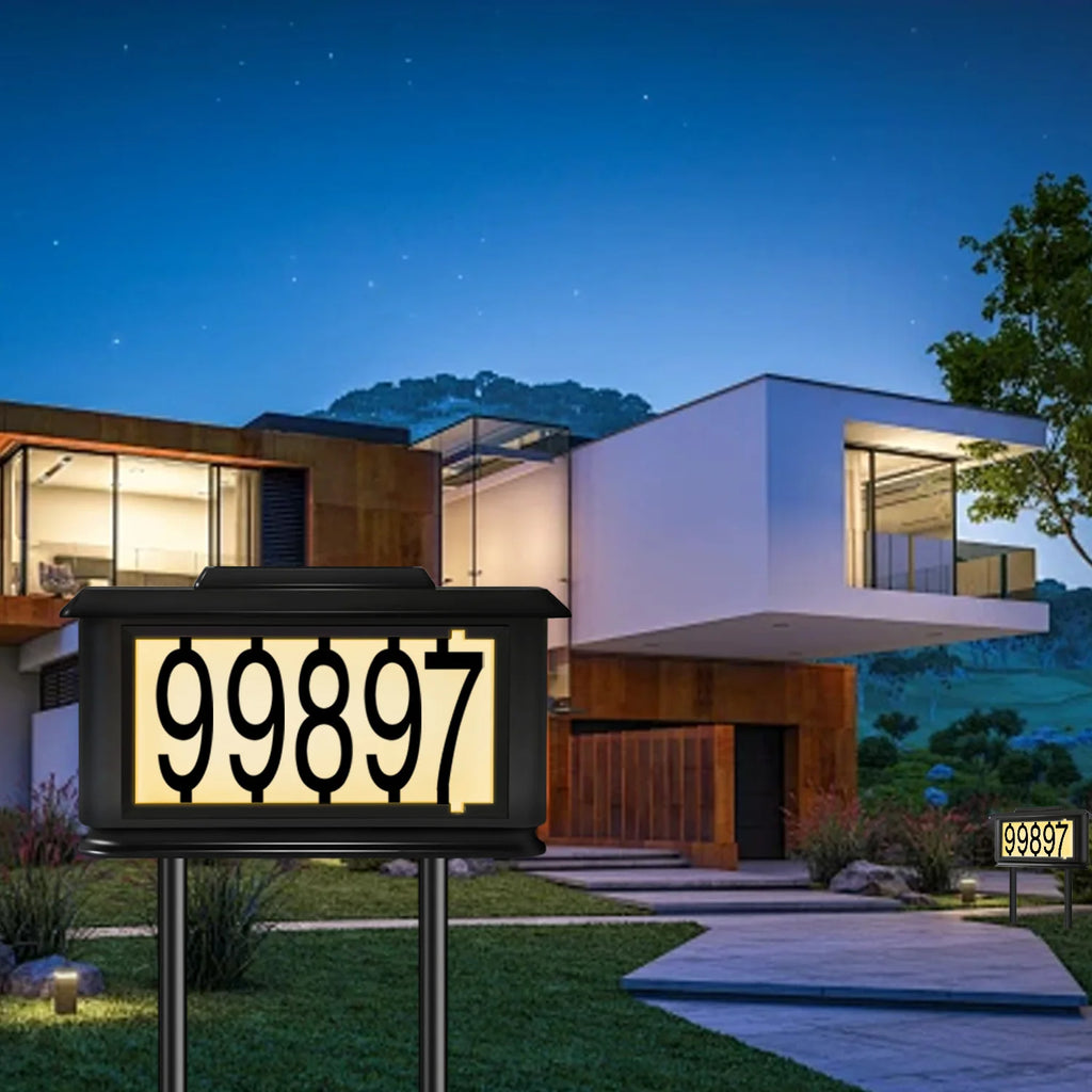 Led Address Plaque Light for Houses and Homes, Suitable for Villas, Rural Areas, Decorative Lighting