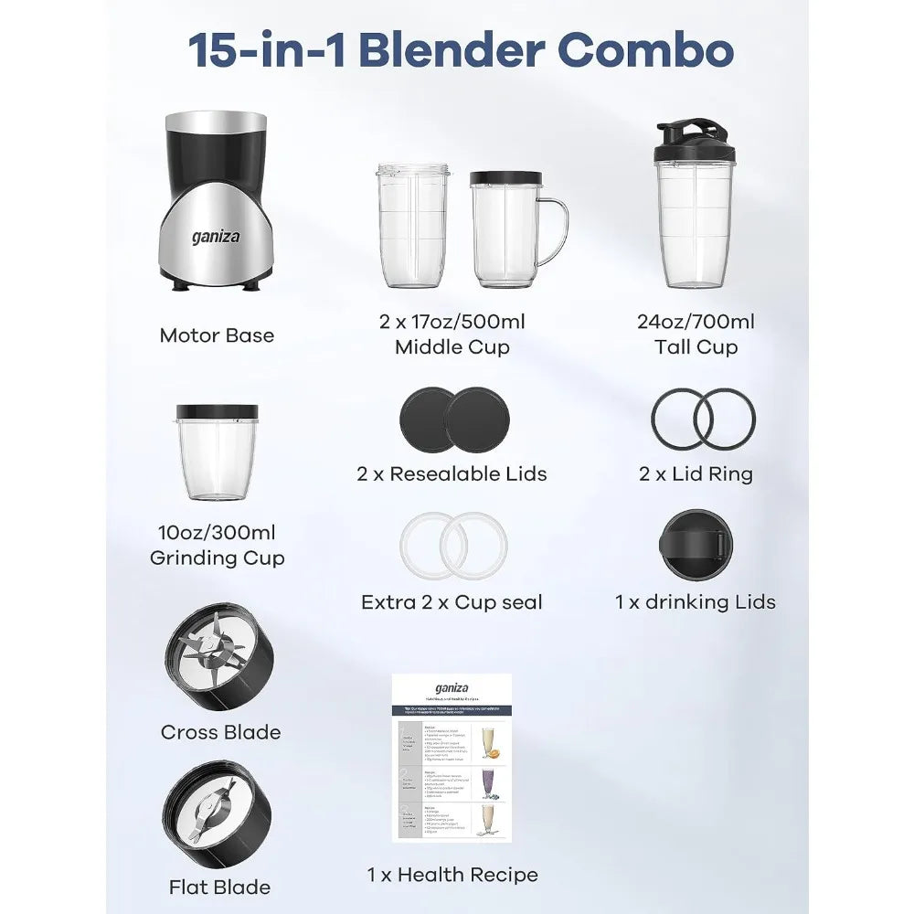 Personal Blender Grinder Combo