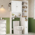 7-Tier L-Shaped Over the Toilet Storage Cabinet