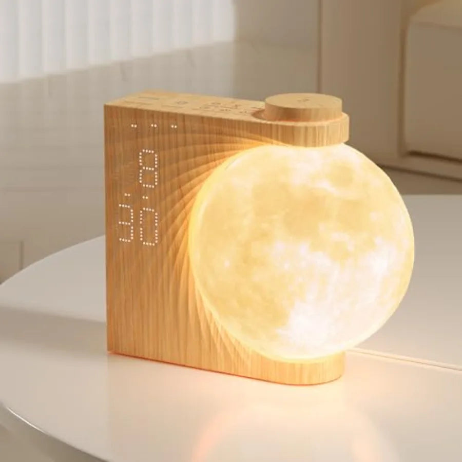 Sunrise Alarm Clocks for Heavy Sleepers, Night Lamp Clocks for Bedrooms with Moon Light, 10 Light Effects, 30/60/90 Timer,