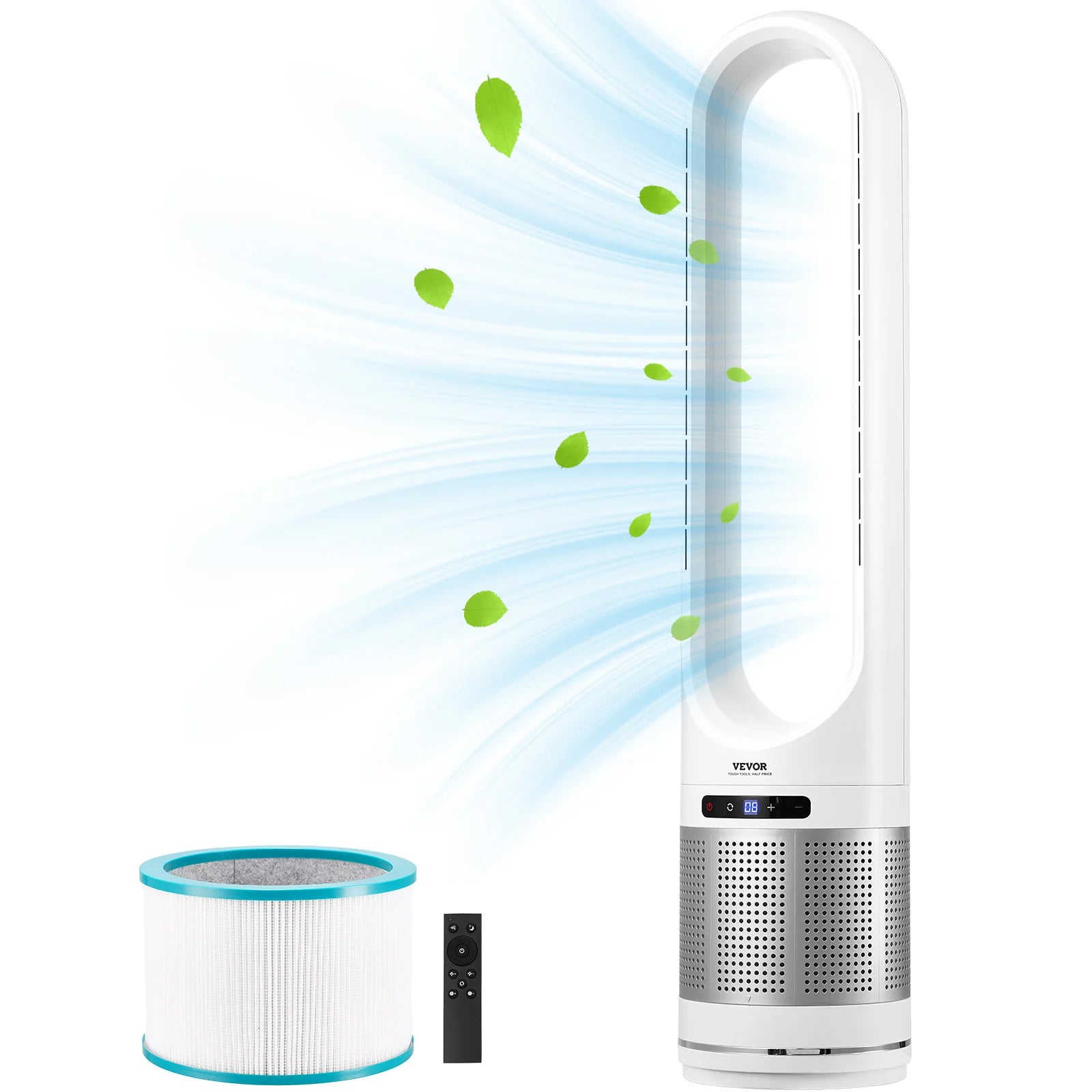 Tower Fan Bladeless Oscillating 8-Speed