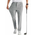 Casual Slim Fit Cropped Tapered Dress Pants Elastic Waist Lightweight Trousers