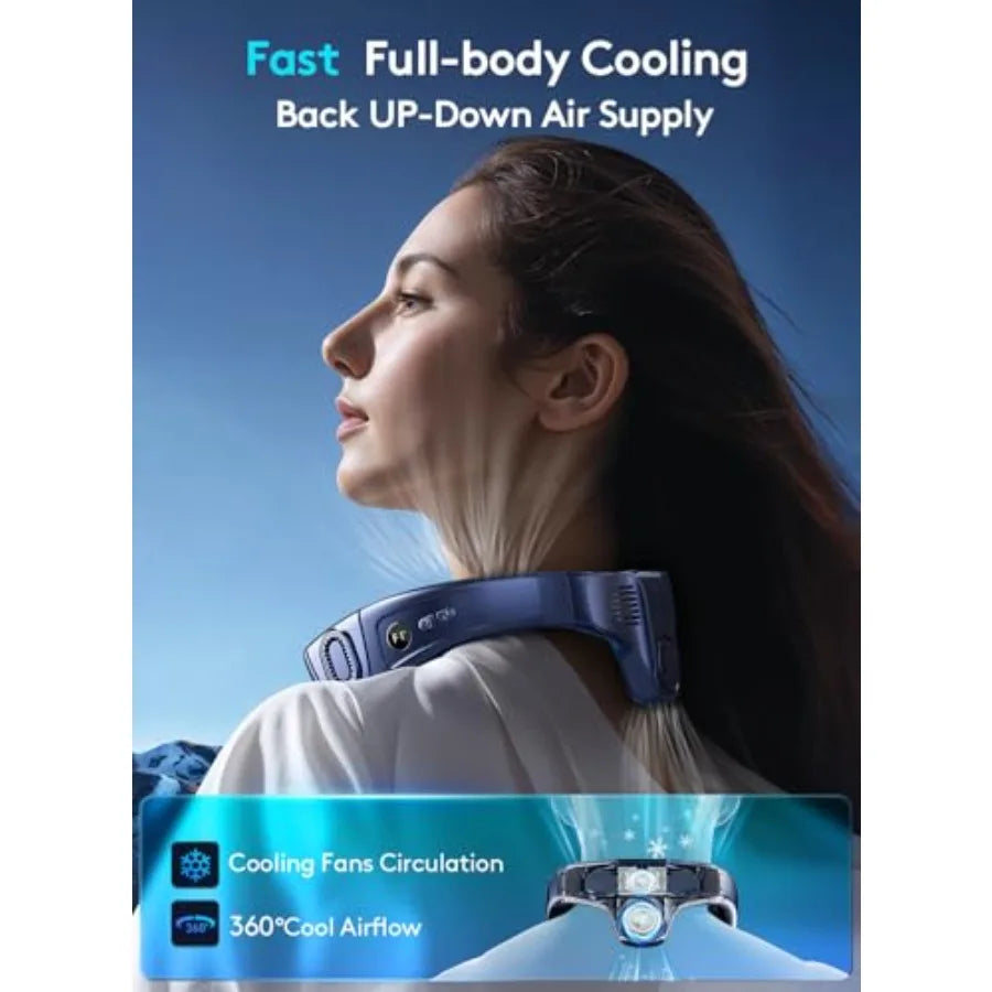 Portable Neck Air Conditioner, Upward and Downward Back Airflow Lightweight