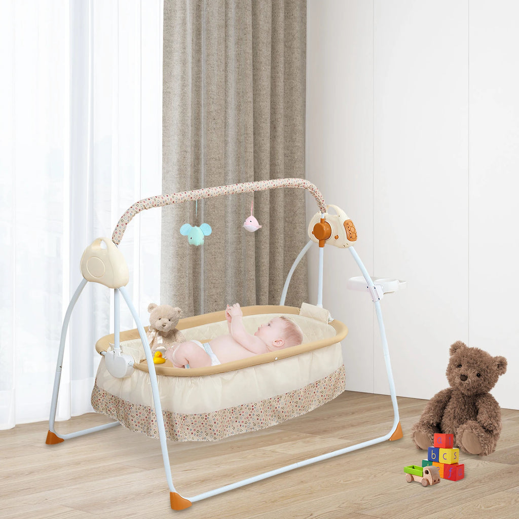 Electric Baby Cradle w/ Music Dual Control