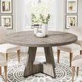 Table for 4, 47 Inch Farmhouse Kitchen Table Small Dinner Table