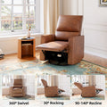 Rocker Recliner Glider Deep Seat , Leather Sofa Chair with high Backrest for Living Room, Bedroom