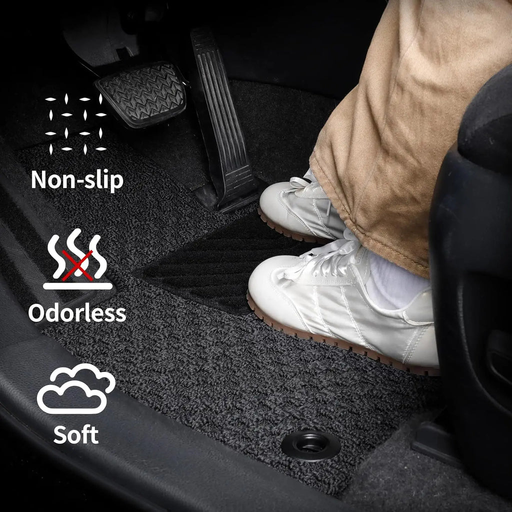 Custom Fit Carpet Mats for  Toyota RAV4 2019-2024 2025 0.5 Inch Thickness Rugs Premium All Weather Anti-Slip Waterproof Mat