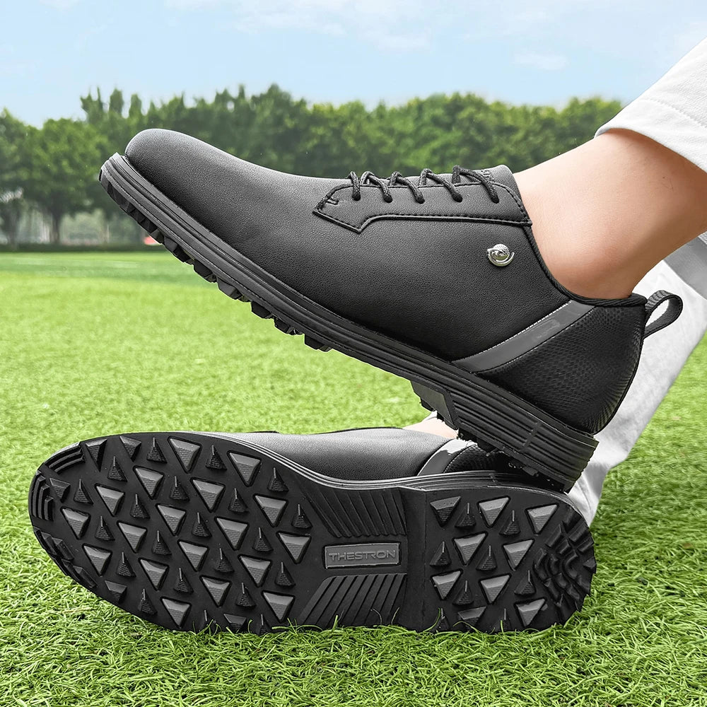 Designer Leather Sport Shoes Man Anti Slip Golf Training Shoes M