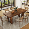 71" Rustic Dining Table Seats 6-8 Heavy Duty Legs Dining Room Retro