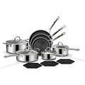 14 Pcs Hybrid Stainless Steel Cookware Set