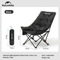 Outdoor Folding High Back Moon Chair 2-Position Adjustable