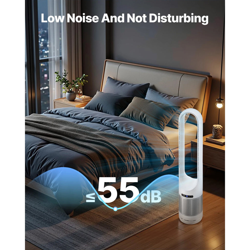 Tower Fan Bladeless Oscillating 8-Speed