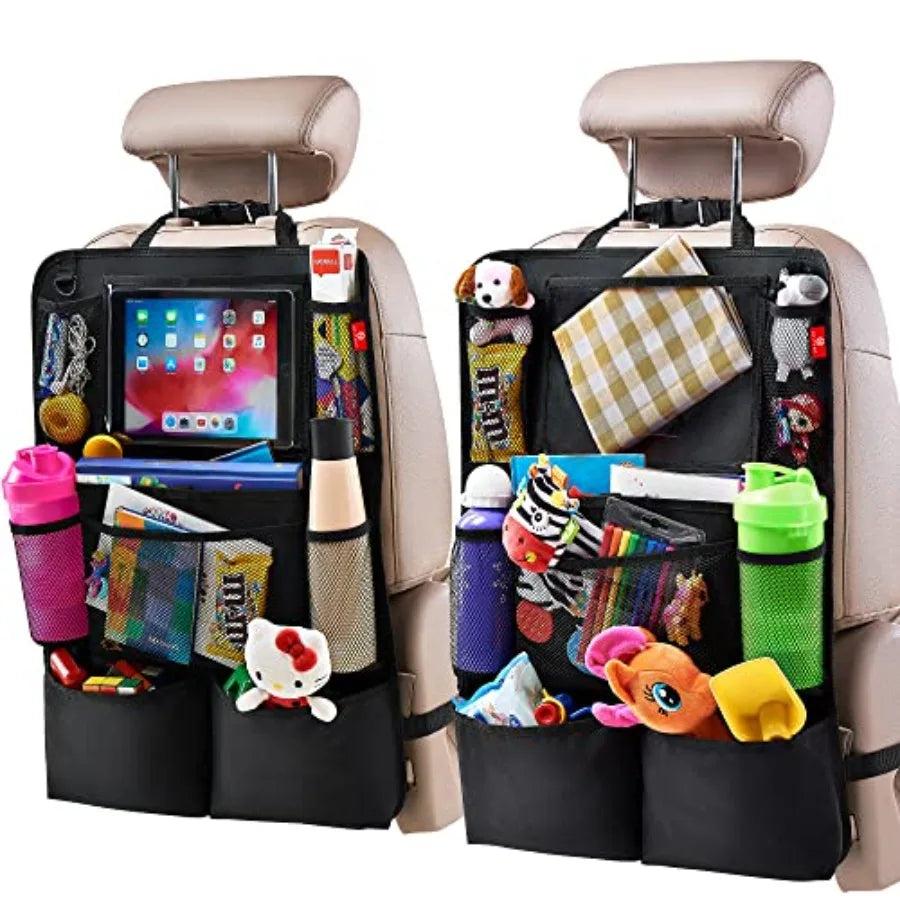 Back Seat Protector with Touch Screen Tablet Holder,
