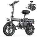 E Bike 30+MPH  Folding  30 Miles Max Range 14" Fat Tire