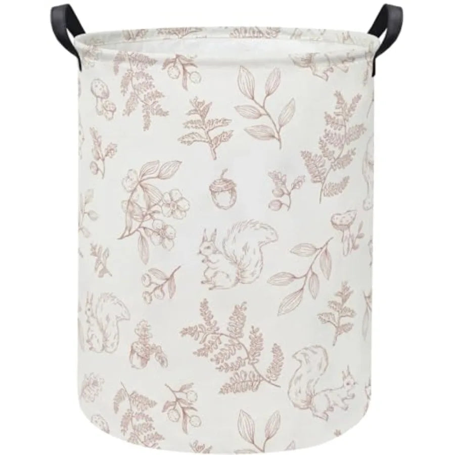 Baby Laundry Hamper kids laundry Basket Waterproof Storage Bin for Bedroom Clothes Organizer Basket Woodland Room Décor