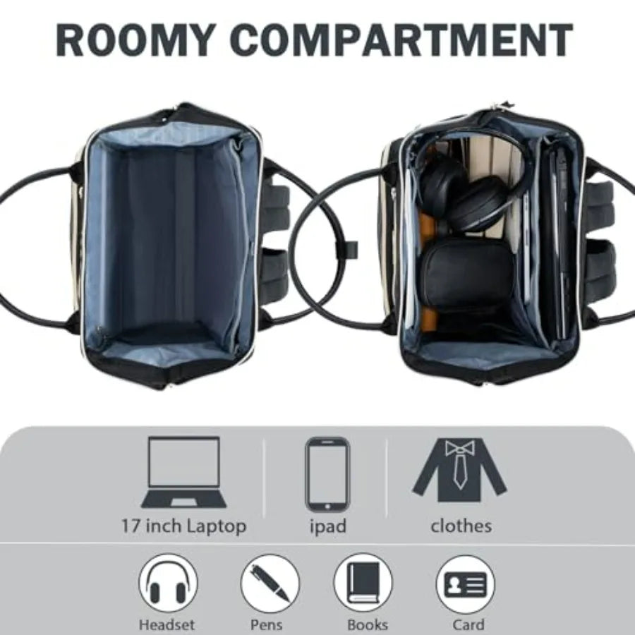 17" Stylish Backpack Water Repellent College Casual Daypack
