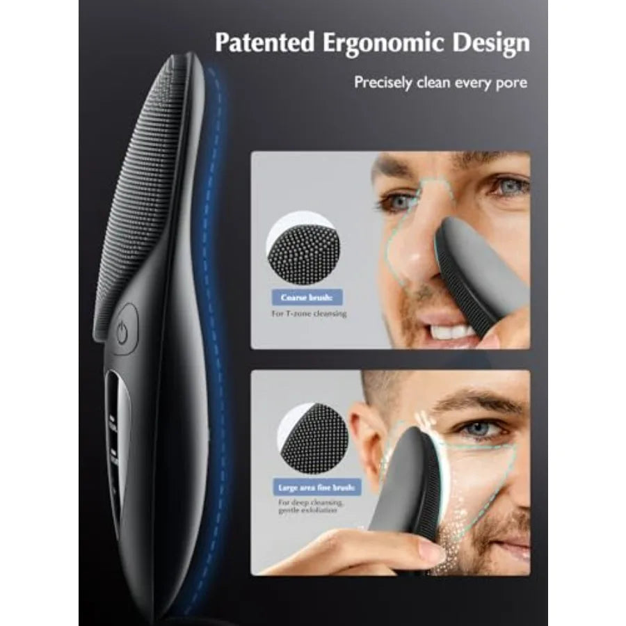 Portable Waterproof Rechargeable Face Wash Brush, 4 Cleansing Modes.