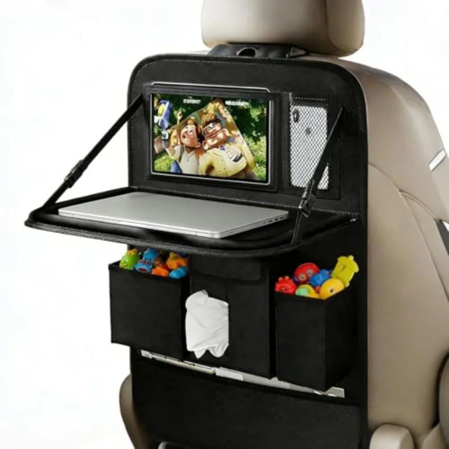 Car Seat Organizers, Multi-functional Back Seat Protectors, Storage Pouches, and Tray Holders for Cars,,Seat Back and Rear Seat