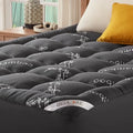 Viscose Derived from Bamboo, Thick Pillow Top Mattress Pad with Stretchable Pockets for 6-18 Inch Mattress