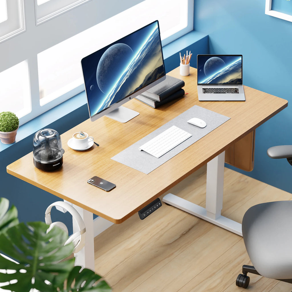 Electric Standing Desk Height Adjustable 40x24 Inch Stand Up Sit Stand Computer Desk Workstation