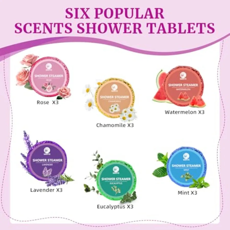 18-Pack Shower Steamers Aromatherapy