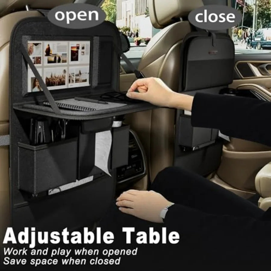 Car Seat Organizers, Multi-functional Back Seat Protectors, Storage Pouches, and Tray Holders for Cars,,Seat Back and Rear Seat
