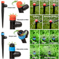 1/2" Main line Drip Irrigation System Adjustable Drippers Plant Garden Watering Set Watering Kits Locked Fittings Do not Pop Out