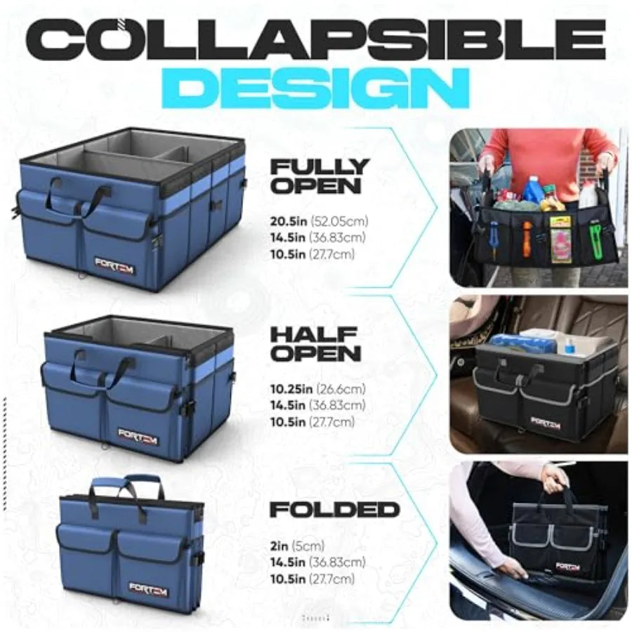 Trunk Organizer For SUV Foldable Storage